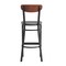 Flash Furniture Gray Vinyl Seat Barstool with Walnut Wood Back XU-DG6V6GYV-WAL-GG - alternate 7